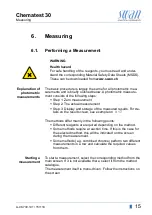 Preview for 17 page of Swann Chematest 30 Operator'S Manual