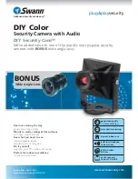 Swann DIY Security Cam SW211-DSX Specification Sheet preview