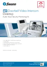 Preview for 1 page of Swann Doorbell Video Intercom Specification