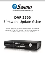 Swann DVR 2500 Firmware Update Manual preview