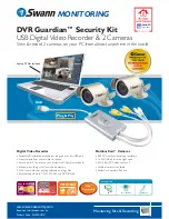 Preview for 1 page of Swann DVR Guardian SW244-UDC Specification Sheet