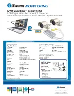 Preview for 2 page of Swann DVR Guardian SW244-UDC Specification Sheet