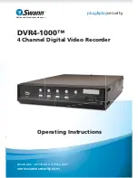 Swann DVR4-1000 Operating Instructions Manual preview
