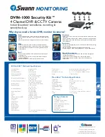 Preview for 2 page of Swann DVR4-1000 Specifications