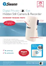 Preview for 1 page of Swann Hidden Still Camera & Recorder Specifications