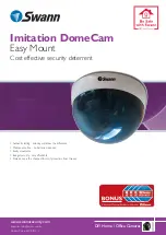 Preview for 1 page of Swann Imitation Dome Camera Specifications