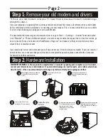 Предварительный просмотр 2 страницы Swann Internal Modem Installation Manual