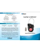 Предварительный просмотр 1 страницы Swann LockAlarm SW351-LLA Operating Instructions