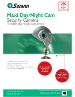 Preview for 1 page of Swann Maxi Day/Night Cam Security Camera S243-4NU Specification Sheet