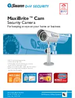 Preview for 1 page of Swann MaxiBrite Cam Specifications