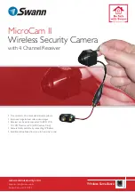 Swann MICROCAM II SW-P-MC2A Specifications preview