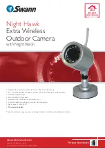 Preview for 1 page of Swann Night Hawk Extra Wireless Outdoor Camera Specifications