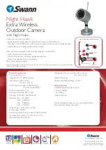 Preview for 2 page of Swann Night Hawk Extra Wireless Outdoor Camera Specifications