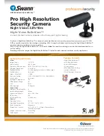 Предварительный просмотр 2 страницы Swann Night Vision BulletCam SW223-CBB Specifications