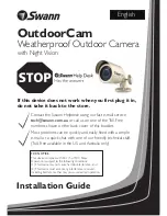 Preview for 1 page of Swann OutdoorCam SW244-AUO Installation Manual