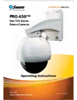 Preview for 1 page of Swann PRO-650 Operating Instructions Manual