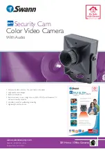 Swann Security Cam Color Video Camera Specifications preview