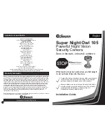 Preview for 1 page of Swann Super Night Owl 105 Installation Manual