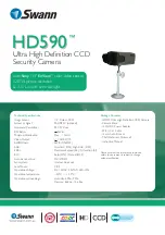 Preview for 2 page of Swann SW-C-HD590 Specifications