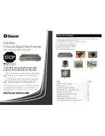 Swann SW-R-DVR4 Installation Manual preview