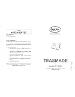 Swann TEASMADE STM101 User Manual preview