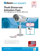 Предварительный просмотр 1 страницы Swann Theft Deterrent Imitation Cam Specifications