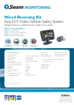 Предварительный просмотр 2 страницы Swann WIRED REVERSING KIT SW244-VRY Specifications