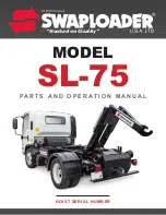 swaploader SL-75 Parts And Operation Manual preview