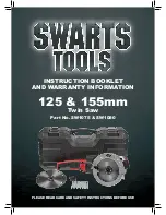 Swarts Tools SW1075 Instruction Booklet And Warranty Information предпросмотр