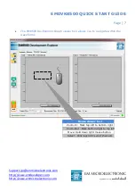 Предварительный просмотр 7 страницы Swatch EM Microelectronic EMDVK8500 Quick Start Manual
