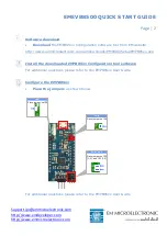 Предварительный просмотр 2 страницы Swatch EM Microelectronic EMEVB8500 Quick Start Manual