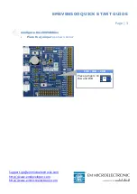 Предварительный просмотр 3 страницы Swatch EM Microelectronic EMEVB8500 Quick Start Manual