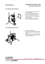 Предварительный просмотр 174 страницы Swatch Lasag SLS 200 CL Series Service Instructions Manual