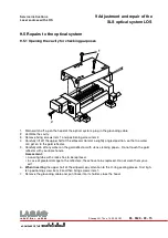 Предварительный просмотр 177 страницы Swatch Lasag SLS 200 CL Series Service Instructions Manual