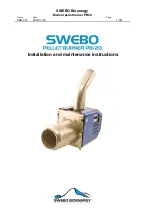 SWEBO PB/20 Installation And Maintenance Instructions Manual preview