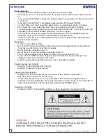 Preview for 3 page of SWEDX XV1- 32 User Manual