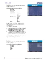 Предварительный просмотр 12 страницы SWEDX XV1- 32 User Manual