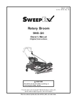 Предварительный просмотр 1 страницы SweepEx SWB-320 Owner'S Manual