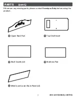 Preview for 7 page of Sweetpea Baby JASMINE CHANGING TABLE Owner'S Manual