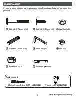 Preview for 8 page of Sweetpea Baby JASMINE CHANGING TABLE Owner'S Manual