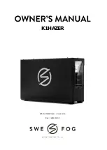 Предварительный просмотр 1 страницы Swefog K1 HAZER Owner'S Manual