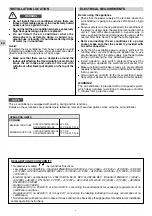 Preview for 14 page of Swegon AirBlue Ulisse 13 DCI Operating Instructions & Installation Manual