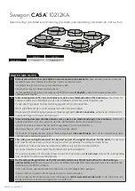 Предварительный просмотр 1 страницы Swegon CASA 10212KA Installation Instruction