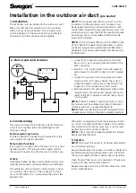 Preview for 2 page of Swegon CASA SDHE125-1T Installation, Operation And Maintenance Instructions