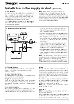 Preview for 3 page of Swegon CASA SDHE125-1T Installation, Operation And Maintenance Instructions