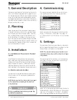 Preview for 2 page of Swegon CASA series Installation, Operation And Maintenance Instructions