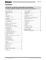 Preview for 2 page of Swegon CASA W4 Smart Installation, Operation And Maintenance Instructions