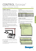 Swegon CONTROL Optimize Installation, Commissioning Maintenance предпросмотр