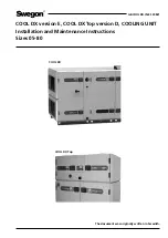 Swegon CoolDX Series Installation And Maintenance Instructions Manual предпросмотр