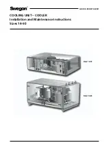 Preview for 1 page of Swegon Cooler 14 Installation And Maintenance Instructions Manual